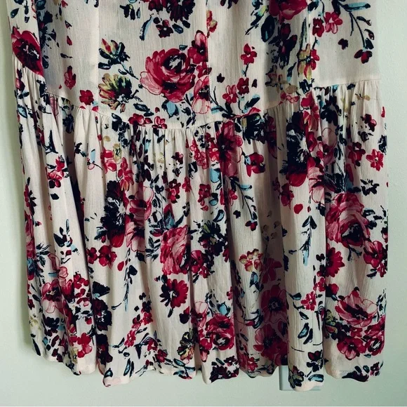 En Creme Urban Rose Floral Button Front Maxi Skirt Size M EUC - Picture 11 of 12